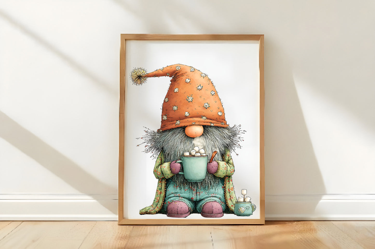 Quirky Christmas Gnome Clipart PNG