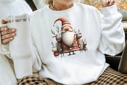 Quirky Christmas Santa Clipart PNG Bundle