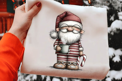 Quirky Christmas Santa Clipart PNG Bundle | Funny Watercolor Santa Claus Clipart | Cute Holiday PNG