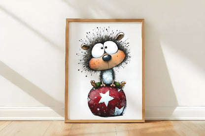 Quirky Funny Animals Clipart PNG Bundle | Cute Watercolor Whimsical Animal Clipart | Kawaii Animal PNG