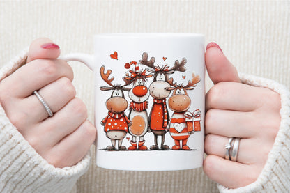 Funny Christmas Reindeer PNG