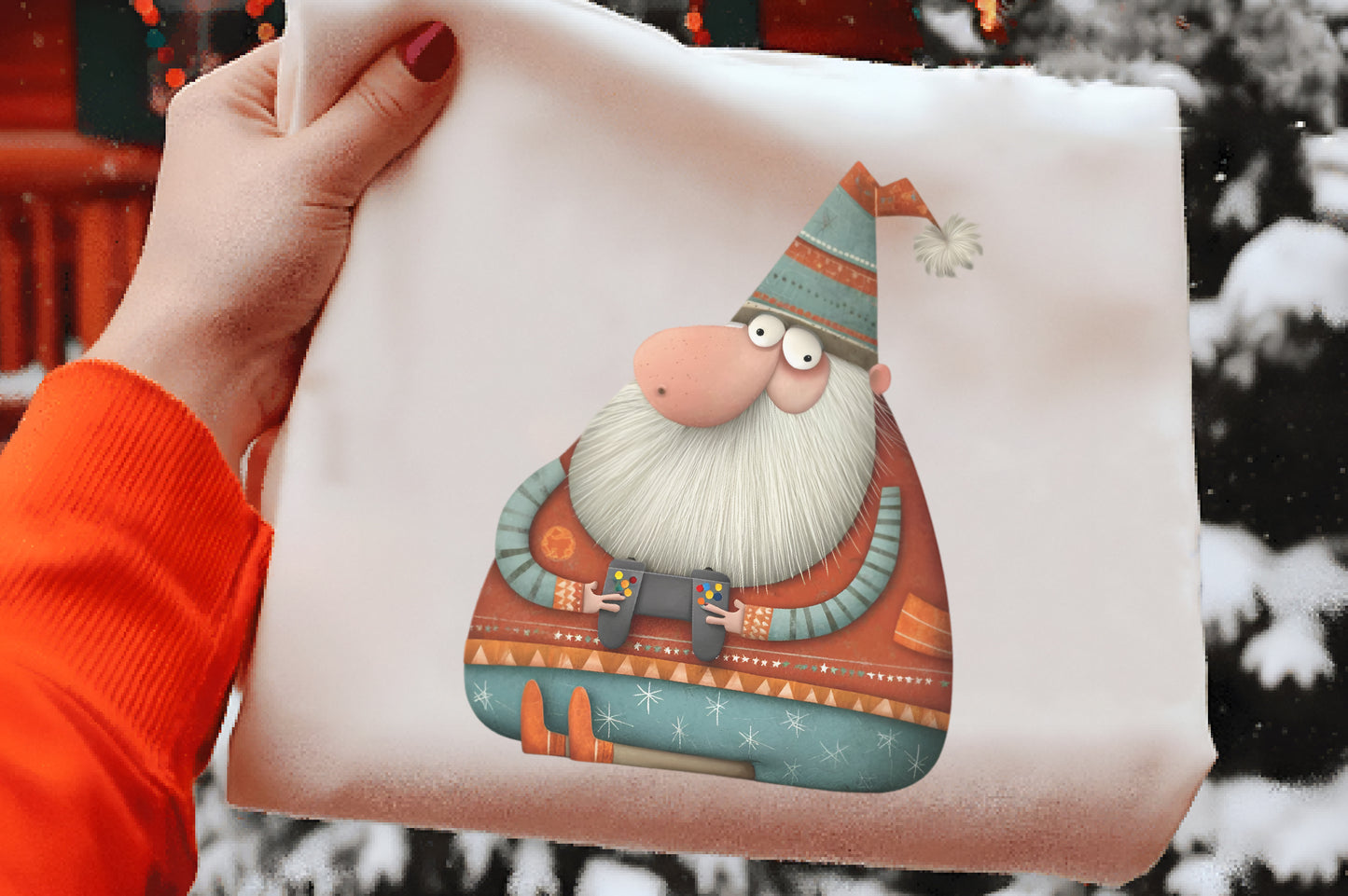 Quirky Funny Santa Claus Clipart PNG