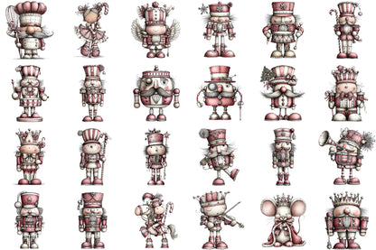 Quirky Nutcracker Christmas Clipart PNG