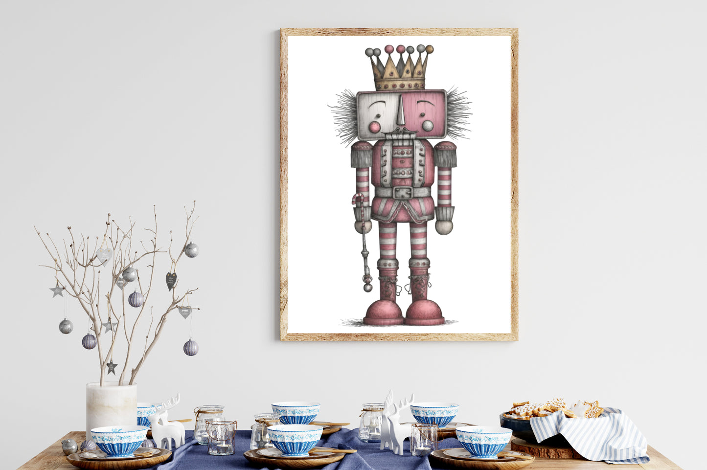 Quirky Nutcracker Christmas Clipart Bundle PNG | Cute Watercolor Nutcracker Soldiers | Festive Holiday PNG
