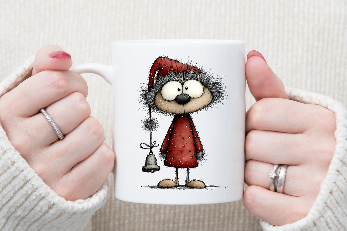 Quirky Santa Claus Christmas Clipart PNG