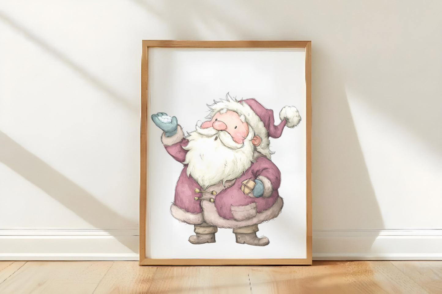 Quirky Santa Claus Christmas Clipart PNG