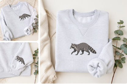 Raccoon Embroidery Design