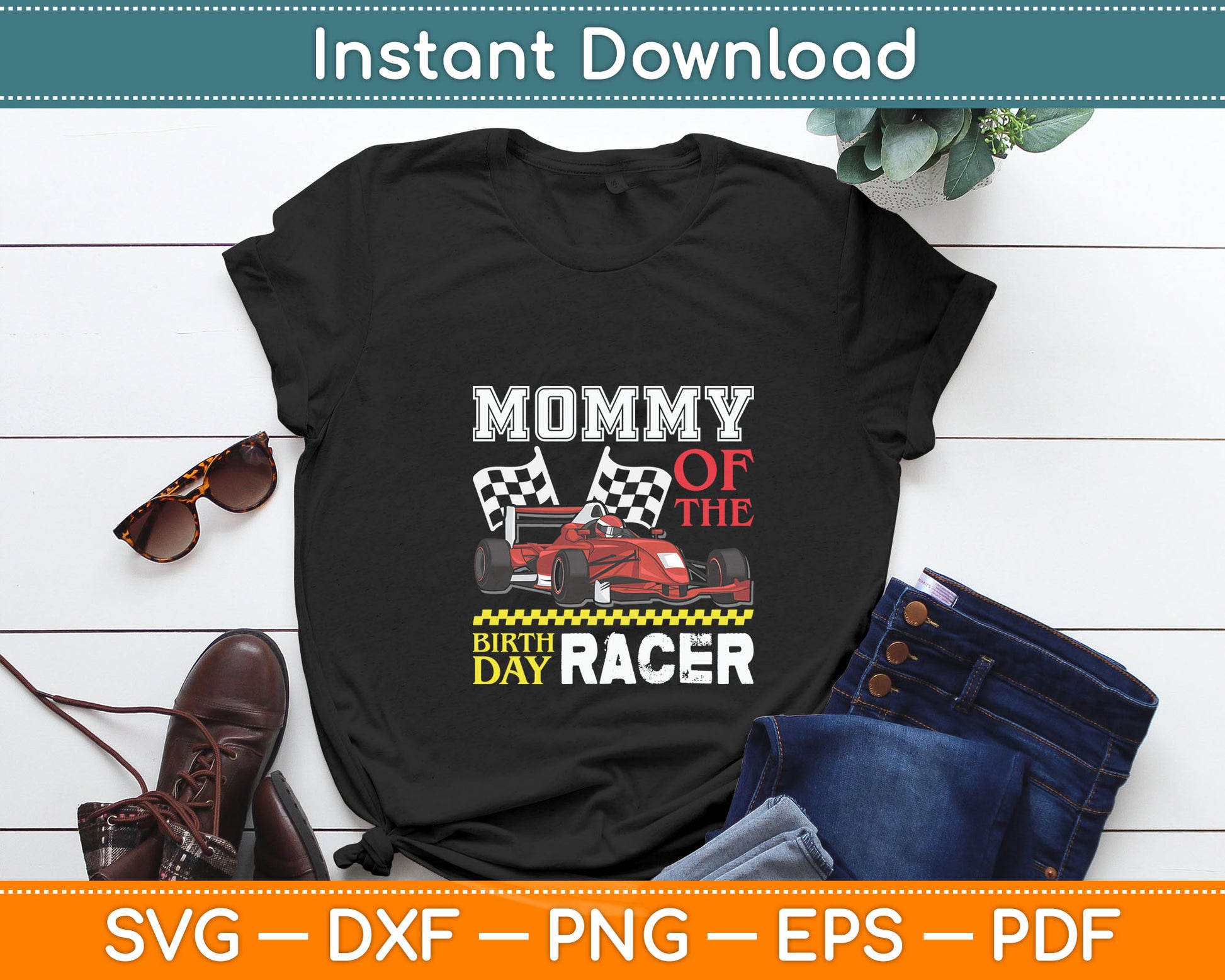 Race Car Party Mommy Of The Birthday Racer Racing Family Svg Digital Cutting File