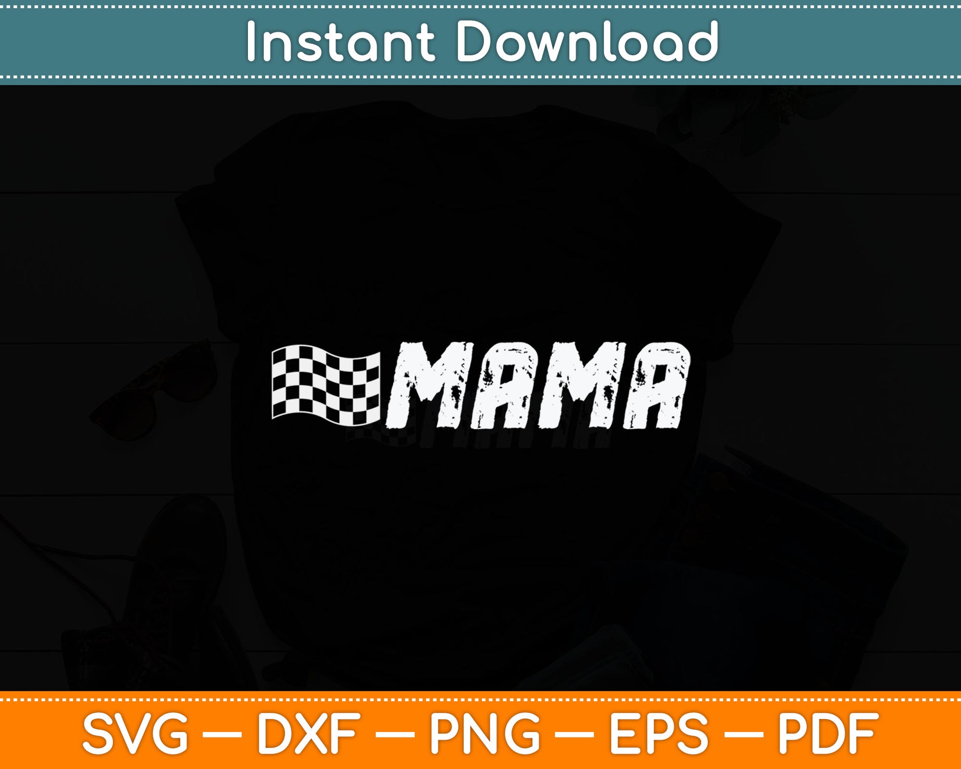 Racing Birthday Party Matching Family Race Car Pit Crew Mama Svg Digital Cutting File