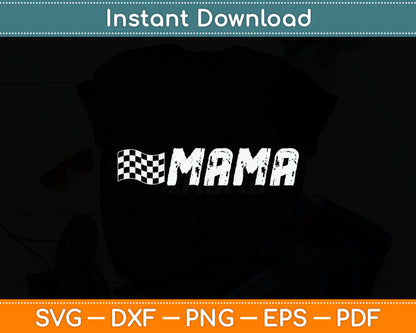 Racing Birthday Party Matching Family Race Car Pit Crew Mama Svg Digital Cutting File