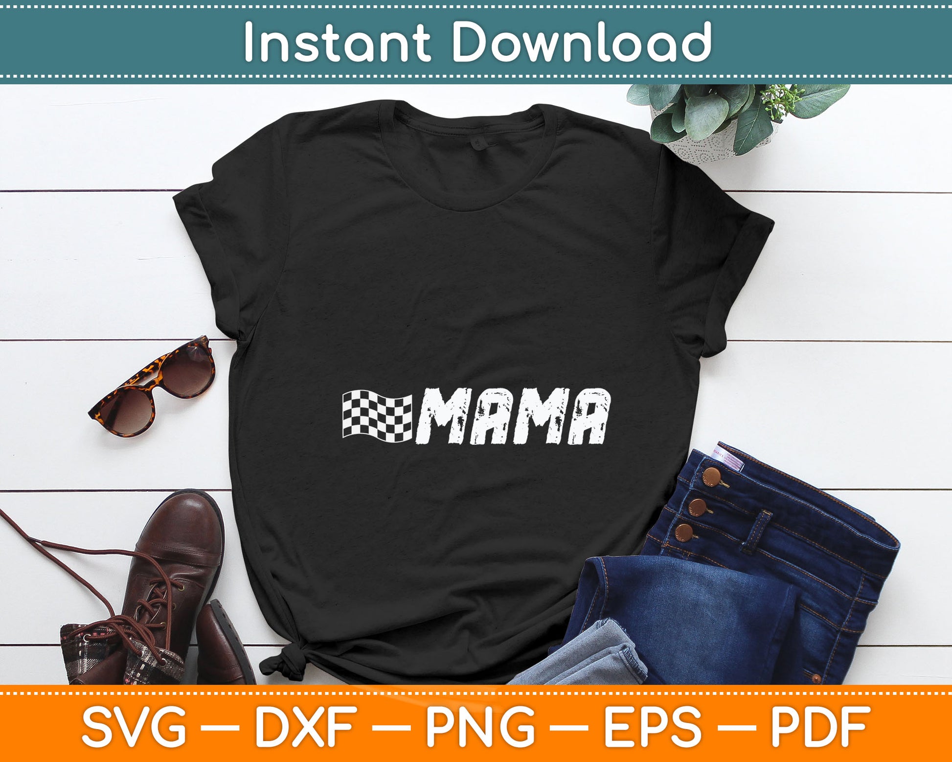 Racing Birthday Party Matching Family Race Car Pit Crew Mama Svg Digital Cutting File