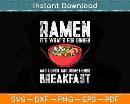 Ramen Noodle Pasta Lovers Svg Digital Cutting File