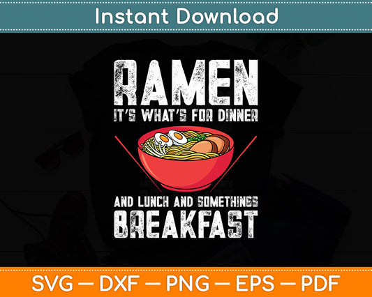 Ramen Noodle Pasta Lovers Svg Digital Cutting File