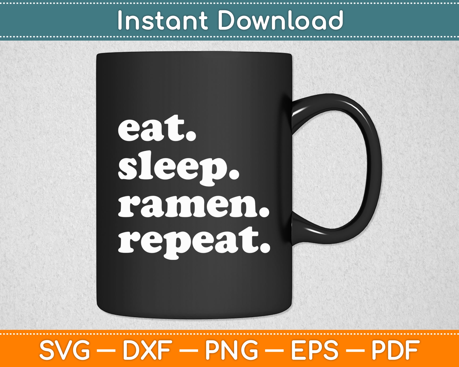 Ramen Noodles Japanese Food Svg Digital Cutting File