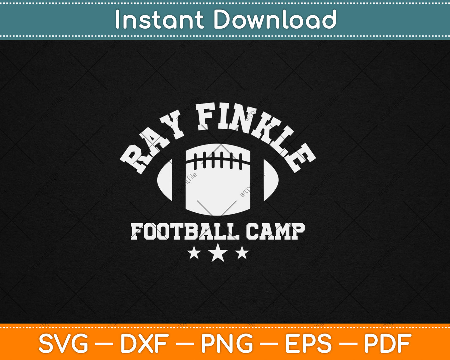 Ray Finkle Football Camp Funny Football Svg Digital Cutting File
