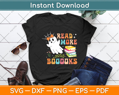 Read More Books Cute Ghosts Read More Boooooks Halloween Svg Digital Cutting File