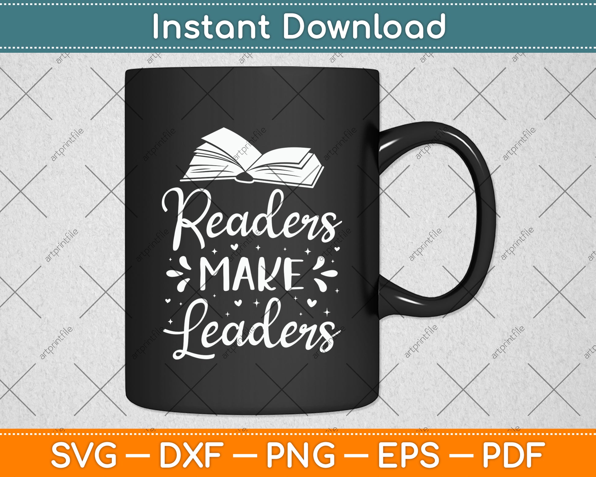 Readers Make Leaders Svg Digital Cutting File