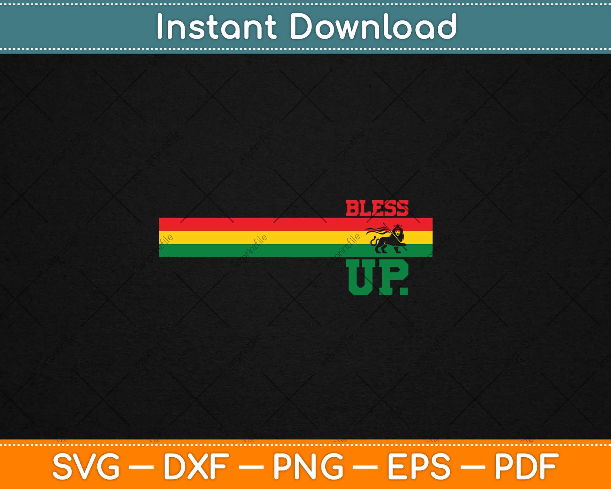 Reggae Music Rastafari Bless Up Lion Of Judah Rasta Gift Svg Digital Cutting File