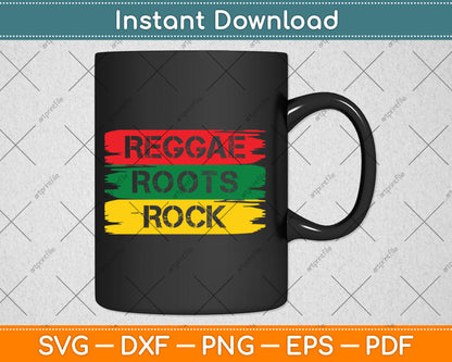 Reggae Roots Rock Gift Jamaica Rastafari Svg Digital Cutting File