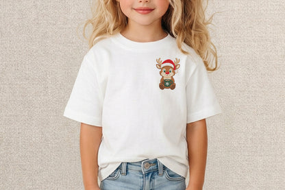 Reindeer Christmas Embroidery Design – Cute Christmas Reindeer Machine Embroidery Pattern, Festive Holiday & Winter Embroidery Design