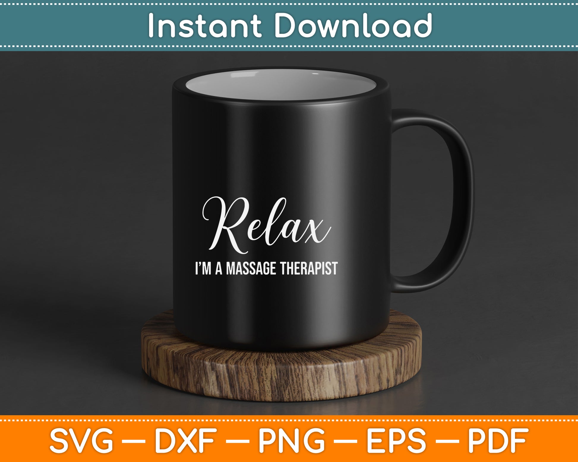 Massage therapy SVG digital download for wellness professionals and bodyworkers