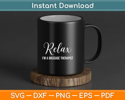 Massage therapy SVG digital download for wellness professionals and bodyworkers
