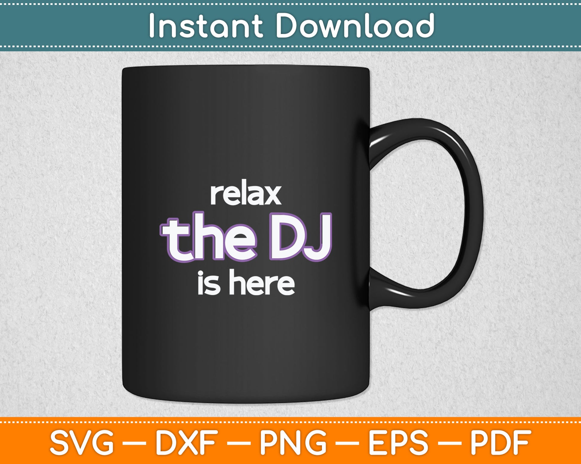 Relax The Dj Is Here Funny Music Svg Digital Cutting File