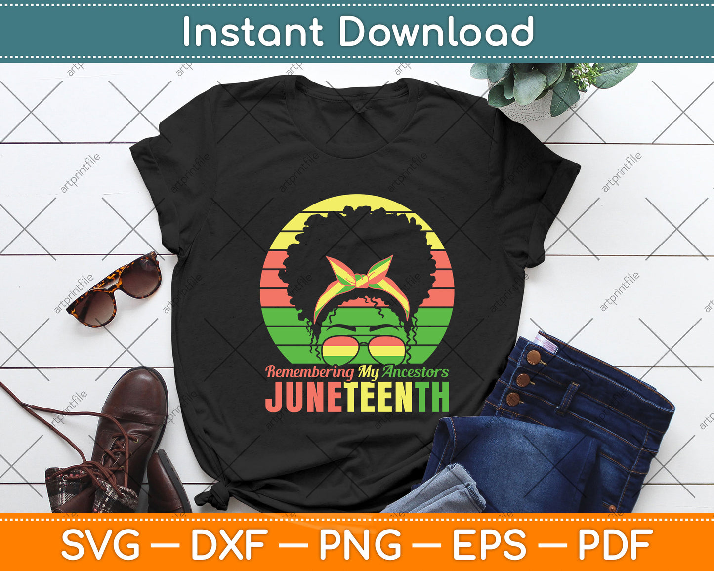 Remembering My Ancestors Juneteenth Black Freedom Svg Digital Cutting File