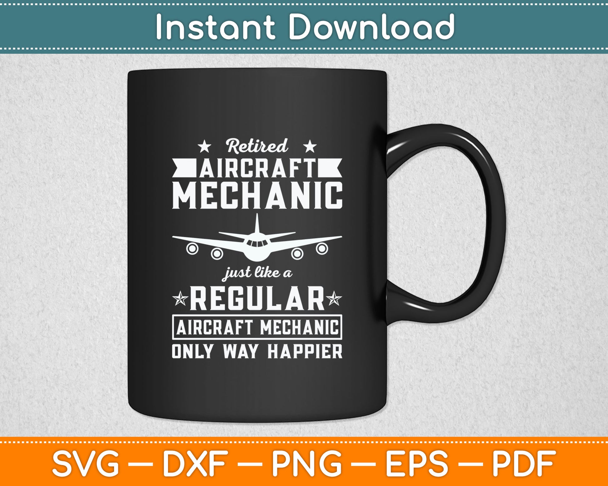 Retired Aircraft Mechanic Airplane Mechanics Retirement Svg Digital Cutting File