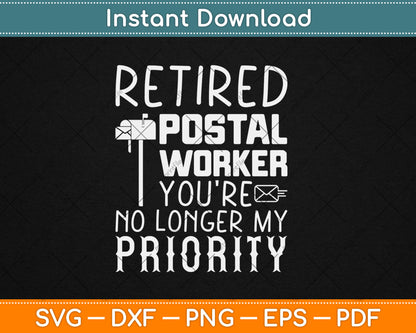 Retired Postal Worker Gift Post Office Retirement Svg Digital Cutting File