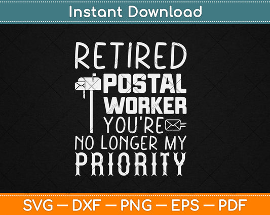 Retired Postal Worker Gift Post Office Retirement Svg Digital Cutting File