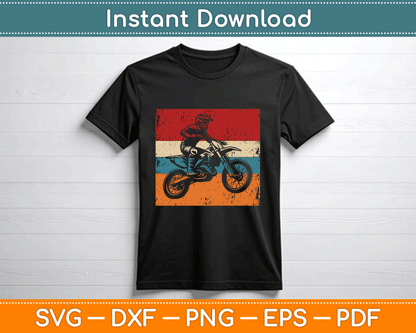 Retro Off Road Motorcycle Motocross Enduro Gift Svg Png Files
