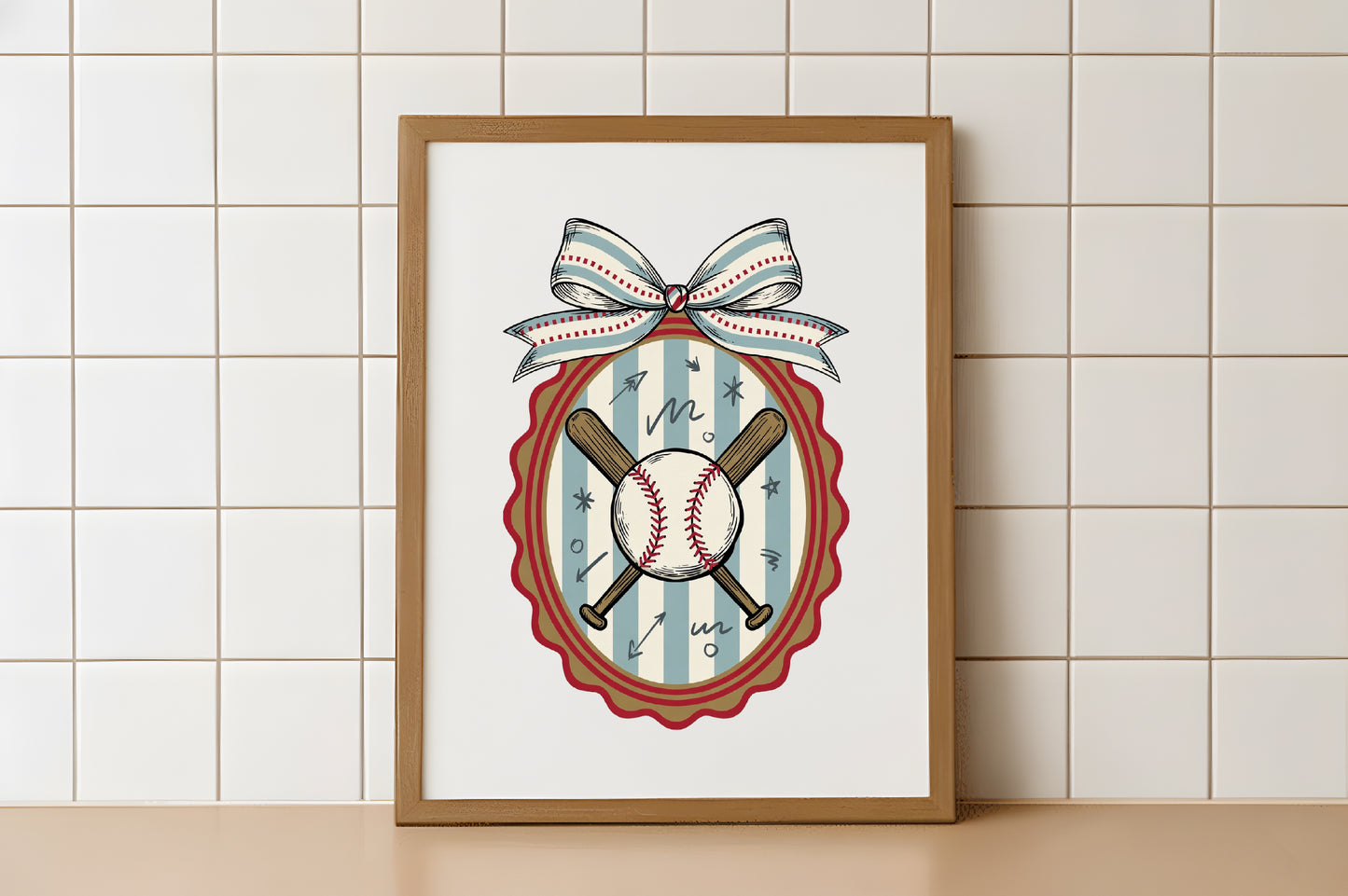 Retro Baseball Coquette Bow PNG, Vintage Baseball Mama Sublimation Design