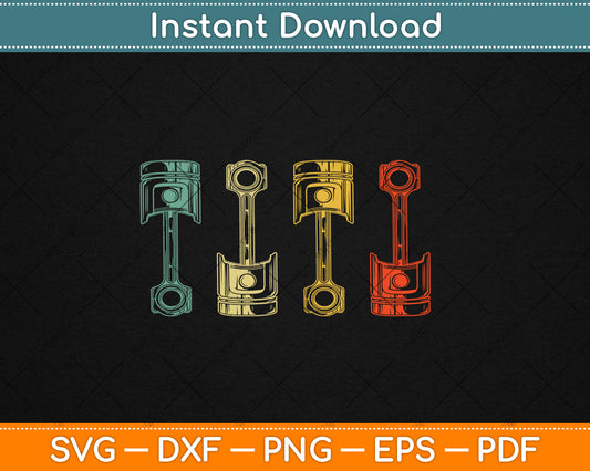 Retro Car Mechanic Vintage Tuner Svg Digital Cutting File