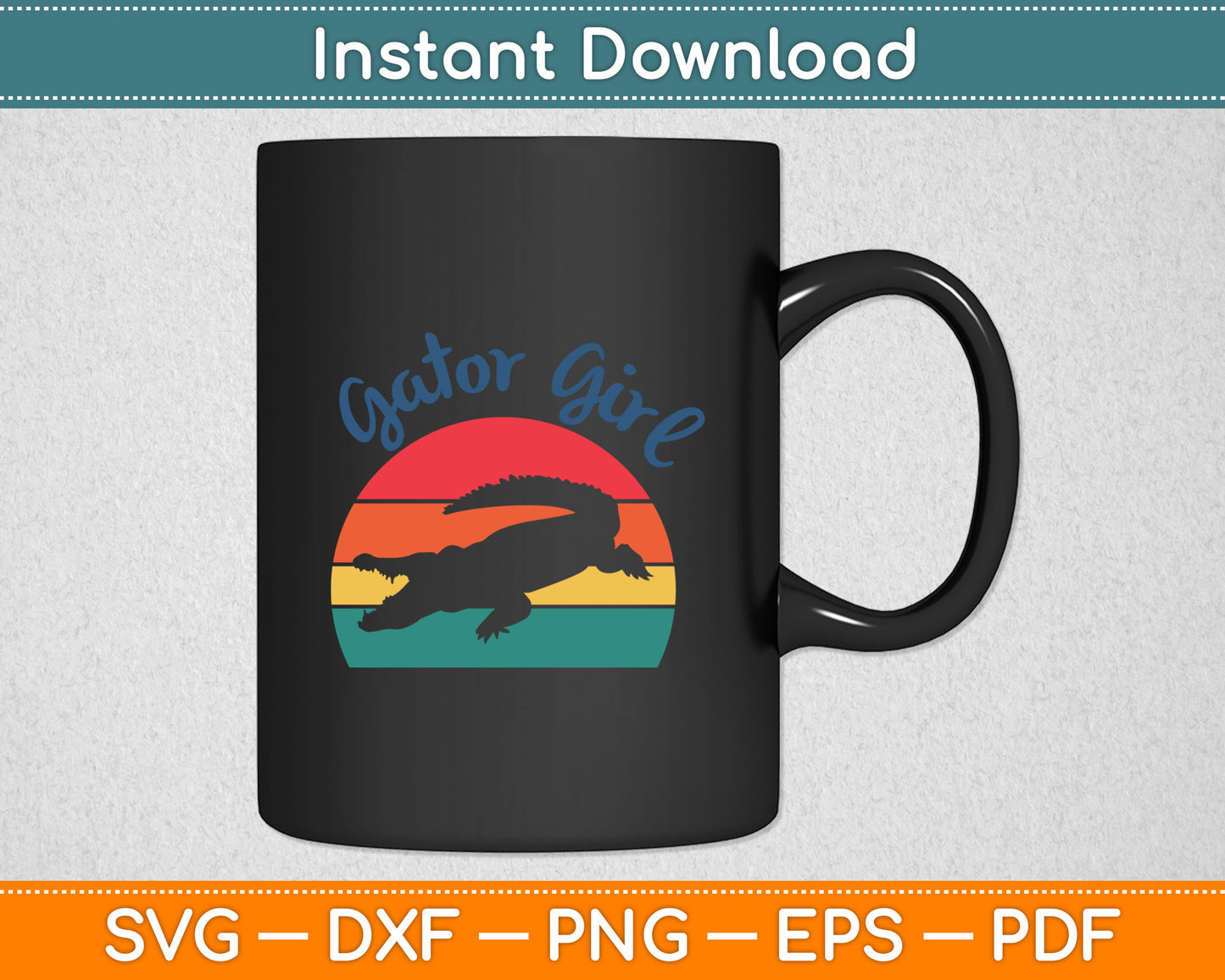 Retro Gator Girl Women Toddler See You Later Gator Alligator Svg Digital Cutting File