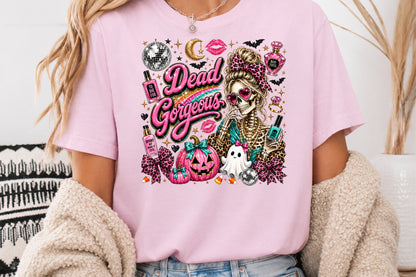 Ribbon Girls Night Halloween Skeleton Sublimation PNG