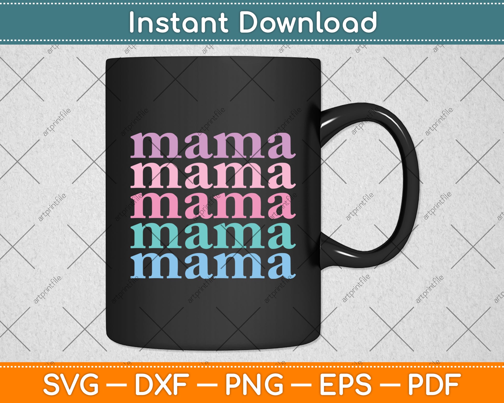 Retro Mama Mothers Day Svg Digital Cutting File