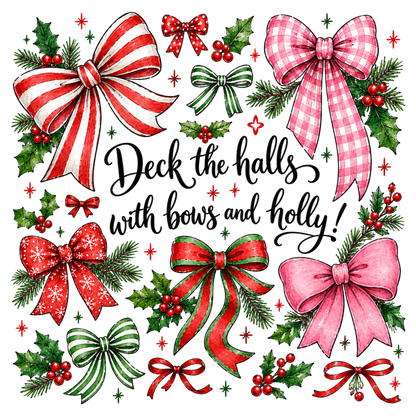 Retro Plaid Christmas Coquette PNG | Christmas Bow Holiday Sublimation
