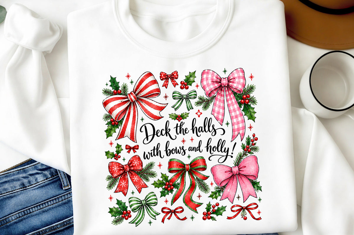 Retro Plaid Christmas Coquette PNG | Christmas Bow Holiday Sublimation