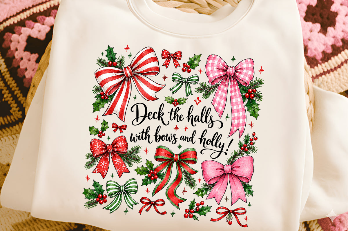 Retro Plaid Christmas Coquette PNG | Christmas Bow Holiday Sublimation