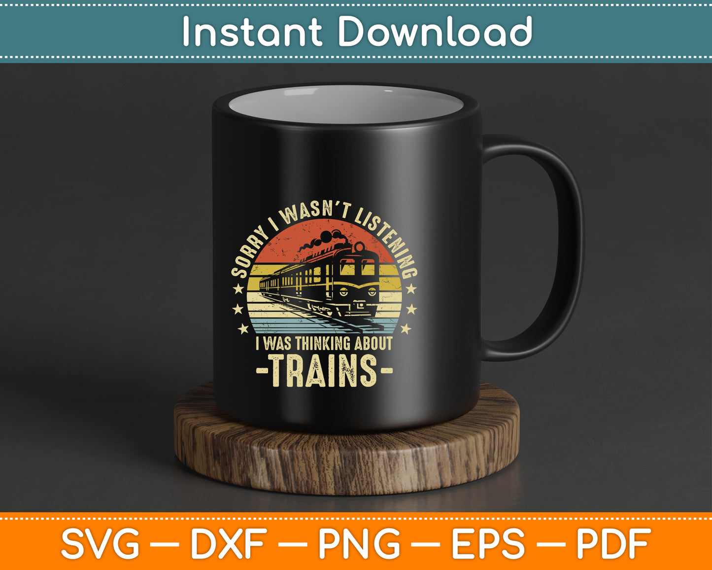 Model railroad SVG digital download for locomotive collectors and railway hobbyists