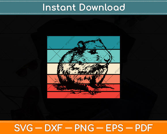 Retro Wombat Vintage Svg Png Dxf Digital Cutting File