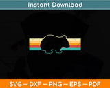 Retro Wombats Lover Svg Png Dxf Digital Cutting File