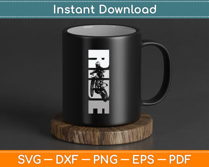 Ride Dirt Bike Motocross SVG PNG Digital Cutting File