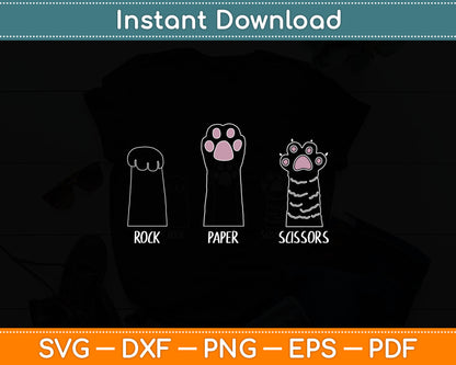 Rock Paper Scissors Svg Digital Cutting File