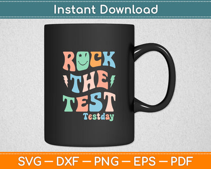Rock The Test Testday Svg Digital Cutting File
