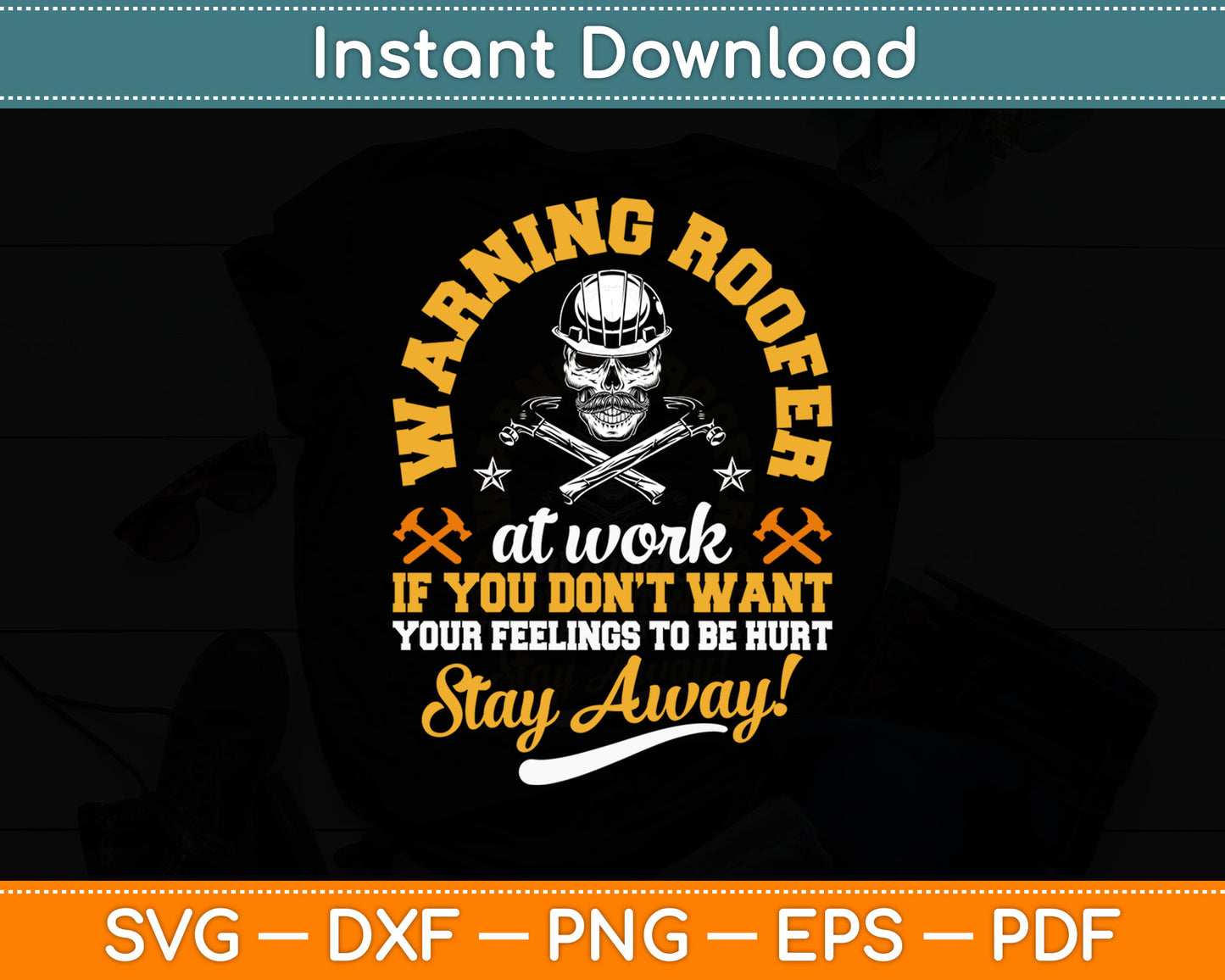 Roofer Roof Mechanic Profession Lover Svg Digital Cutting File