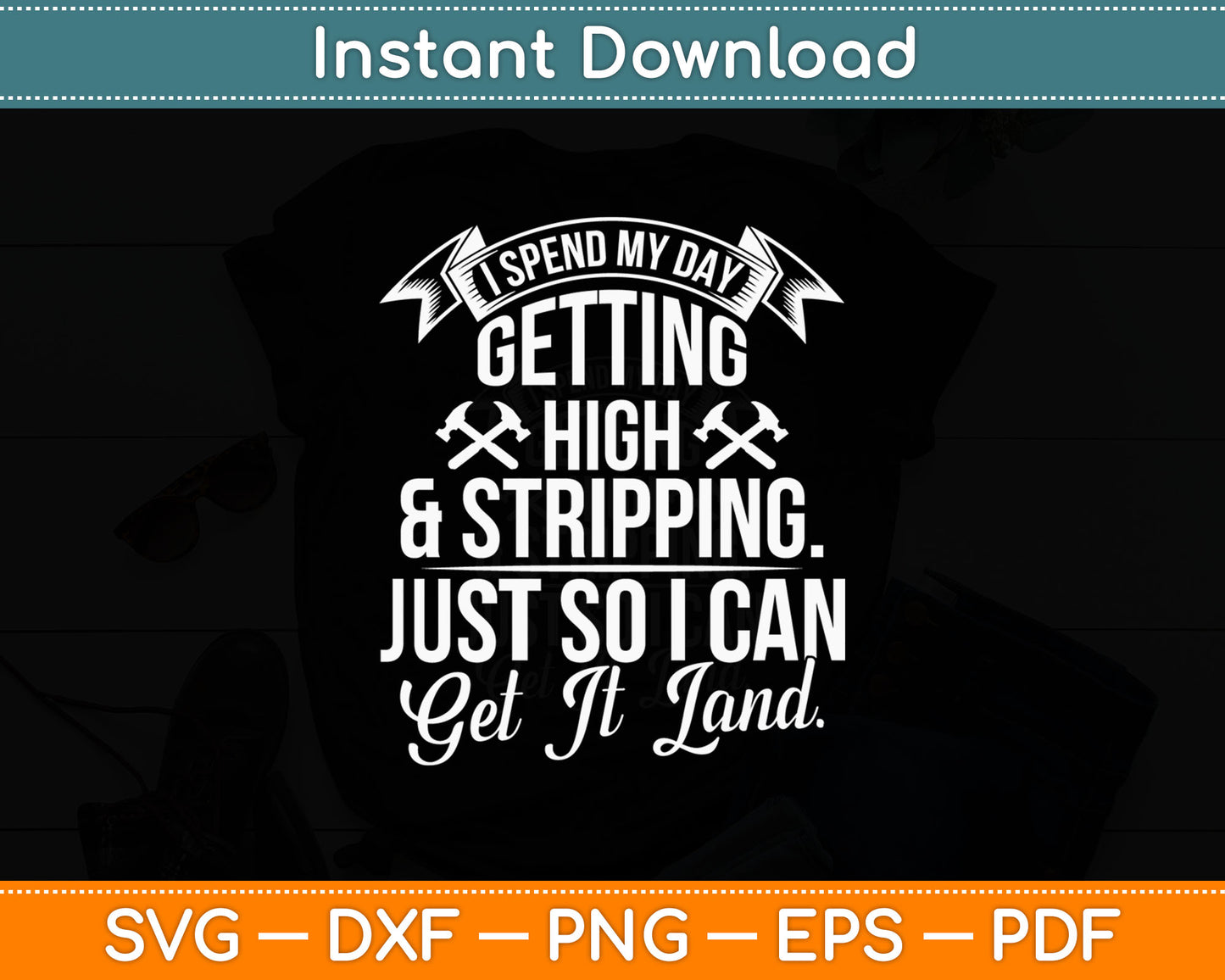 Roofing Contractor For Men Funny Roofer Svg Digital Cutting File