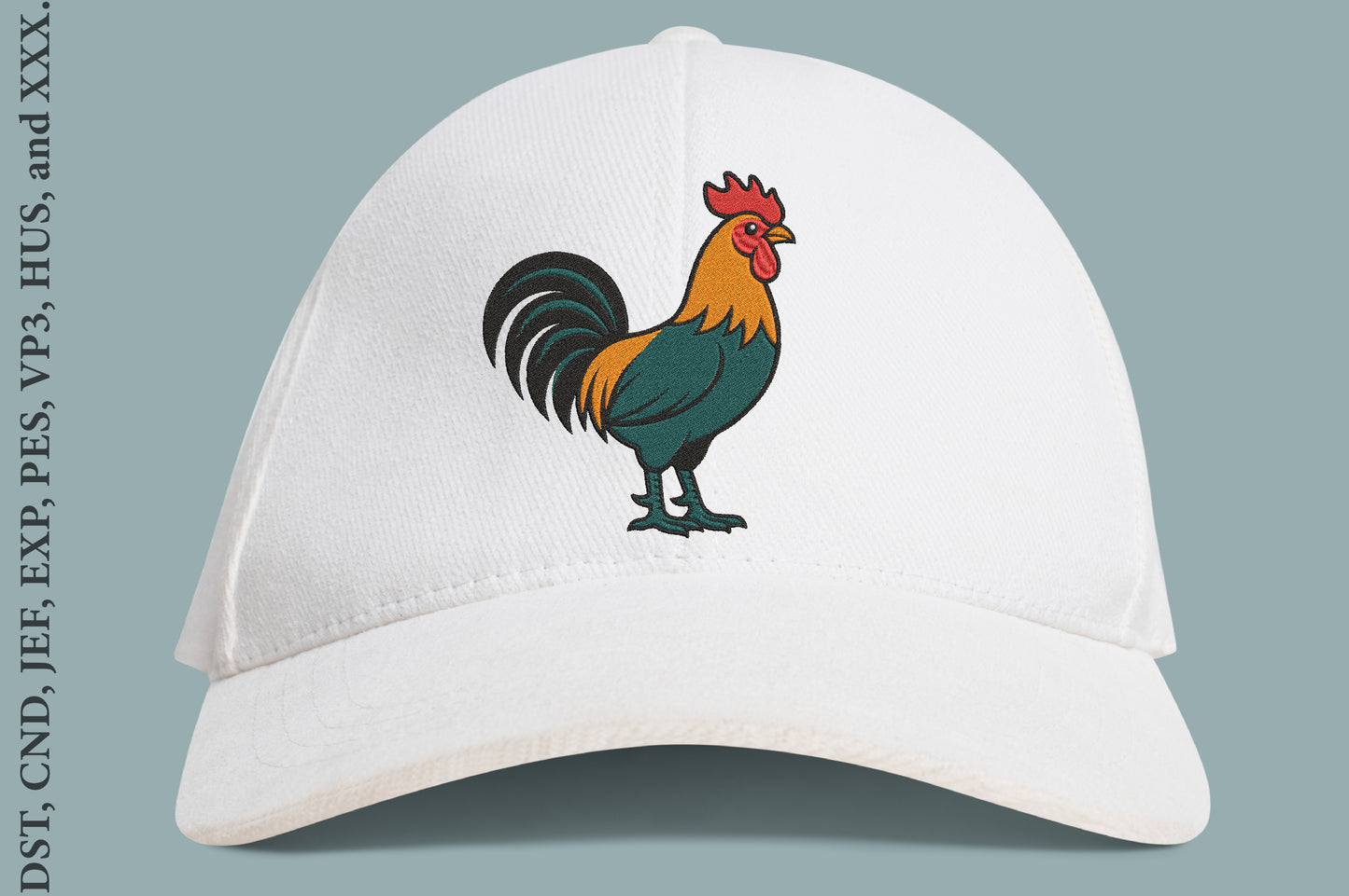 Rooster Animal Embroidery Designs – Farm Rooster Machine Embroidery Pattern, Cute Country Chicken Embroidery Design