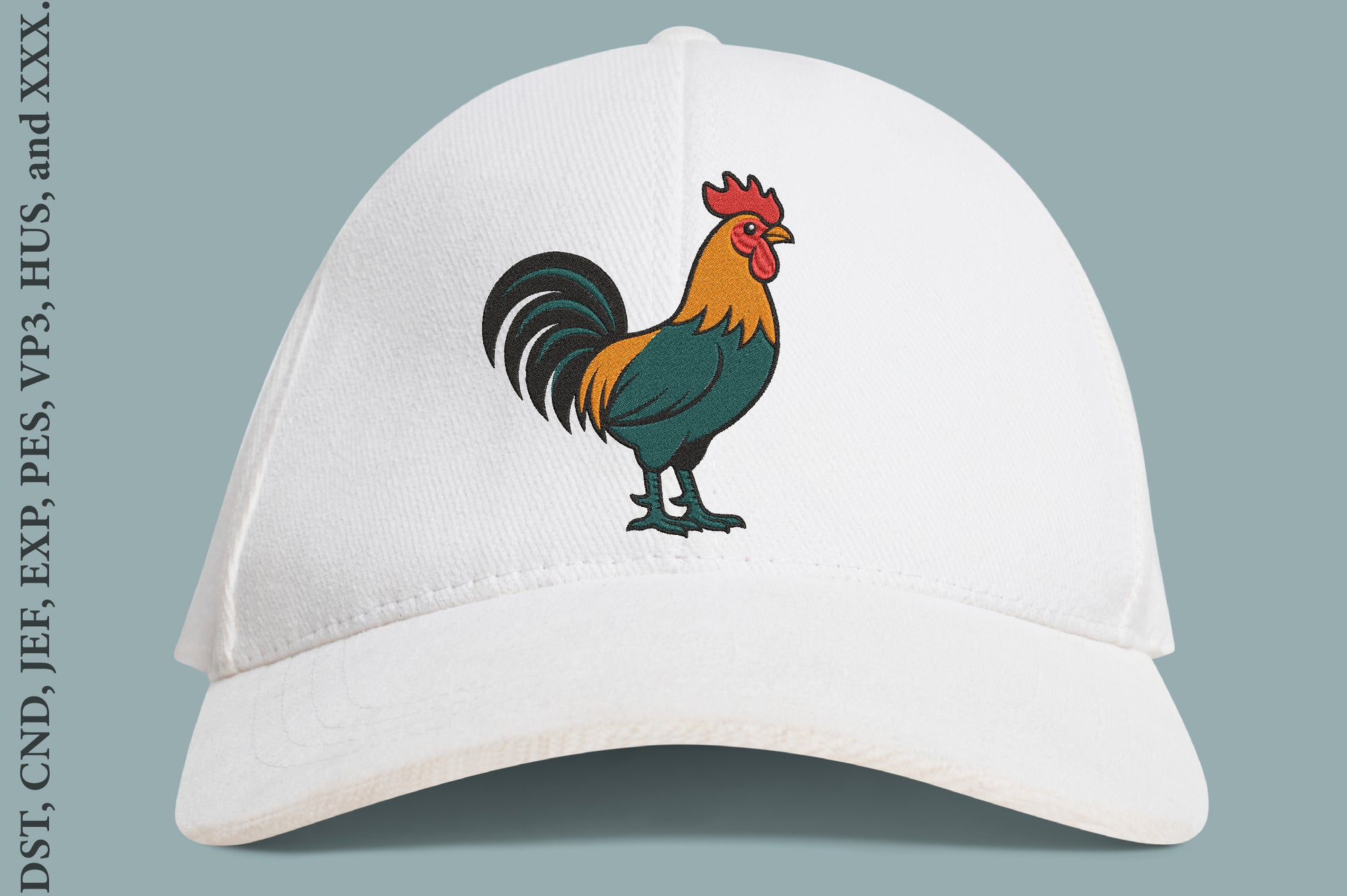 Rooster Animal Embroidery Designs – Farm Rooster Machine Embroidery Pattern, Cute Country Chicken Embroidery Design